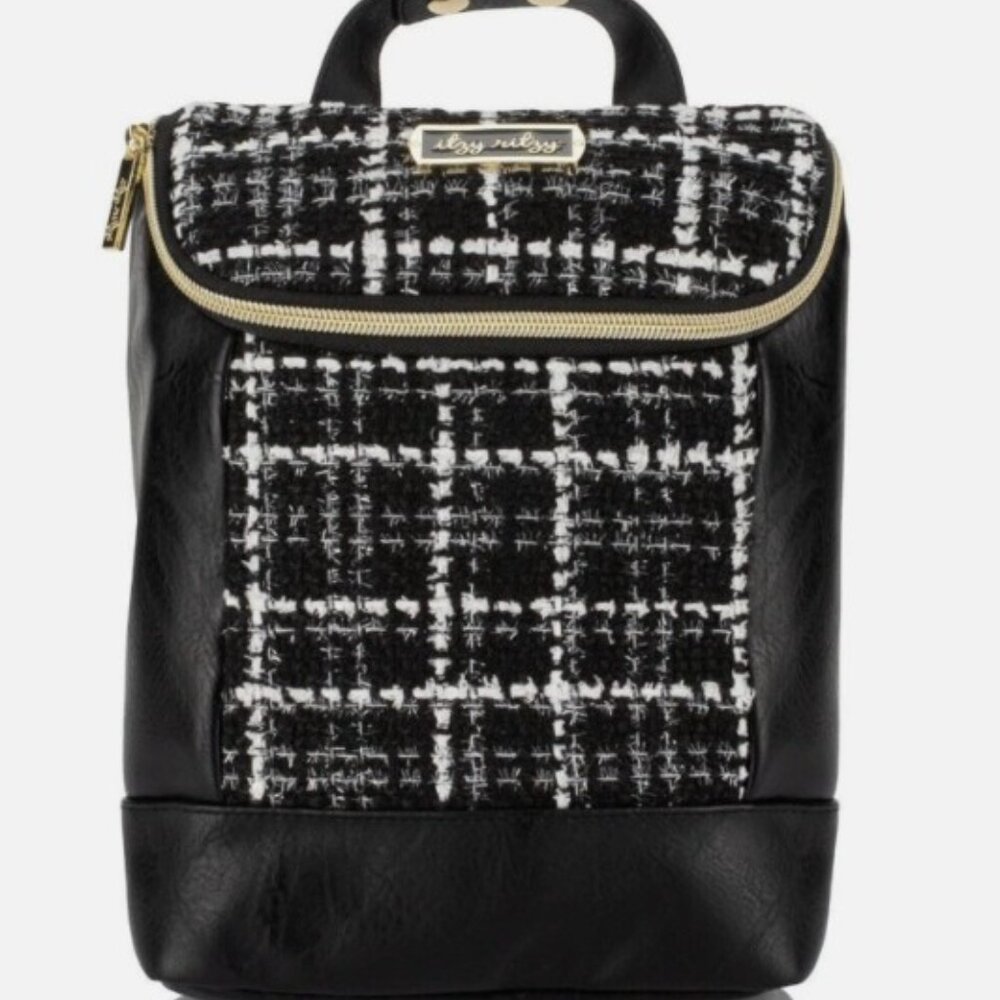 Itzy Ritzy Black and White Kids Backpack